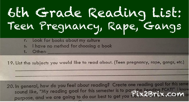 6th Grade Reading List