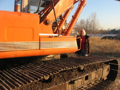 Backhoe with Belinda