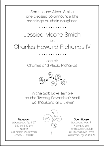 Invitation for Wedding