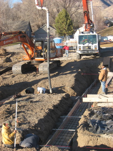 Pouring Footings for Foundation