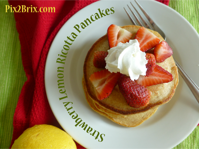 Strawberry Lemon Ricotta Pancakes
